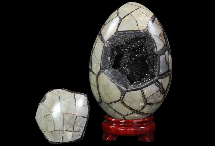 Septarian Dragon Egg Geode - Removable Section #89573